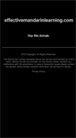 Mobile Screenshot of effectivemandarinlearning.com